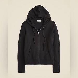 J. Crew Black Hooded Cardigan
